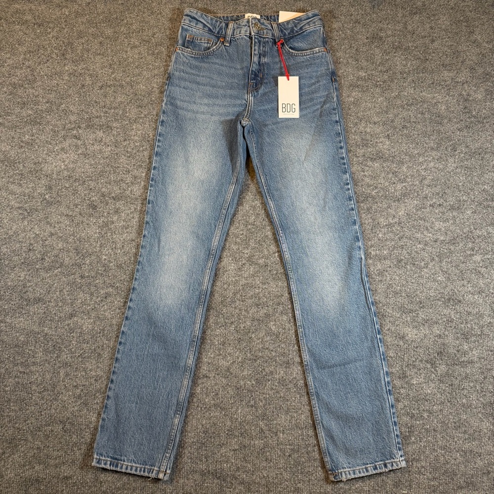 NEW Urban Outfitters‎ BDG Laine Mid Rise Comfort Stretch Slim Straight Jeans 24